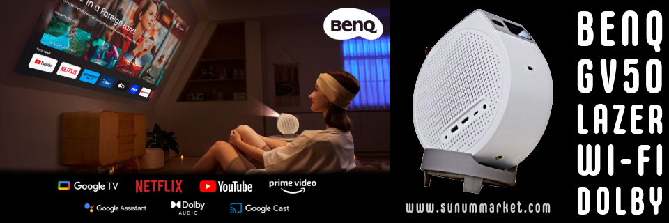 BenQ GV50 LAZER Ta��nabilir Bataryal� Ev Sinemas�